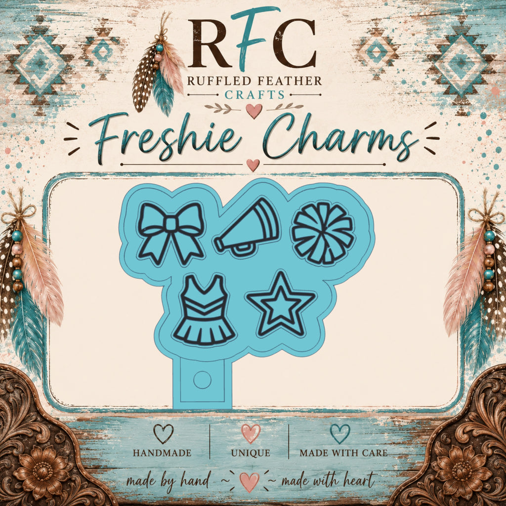 Cheer Freshie Charm Mold Set | 5 Mini Designs