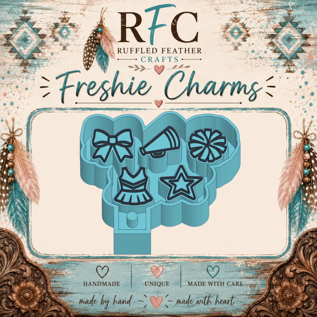 Cheer Freshie Charm Mold Set | 5 Mini Designs