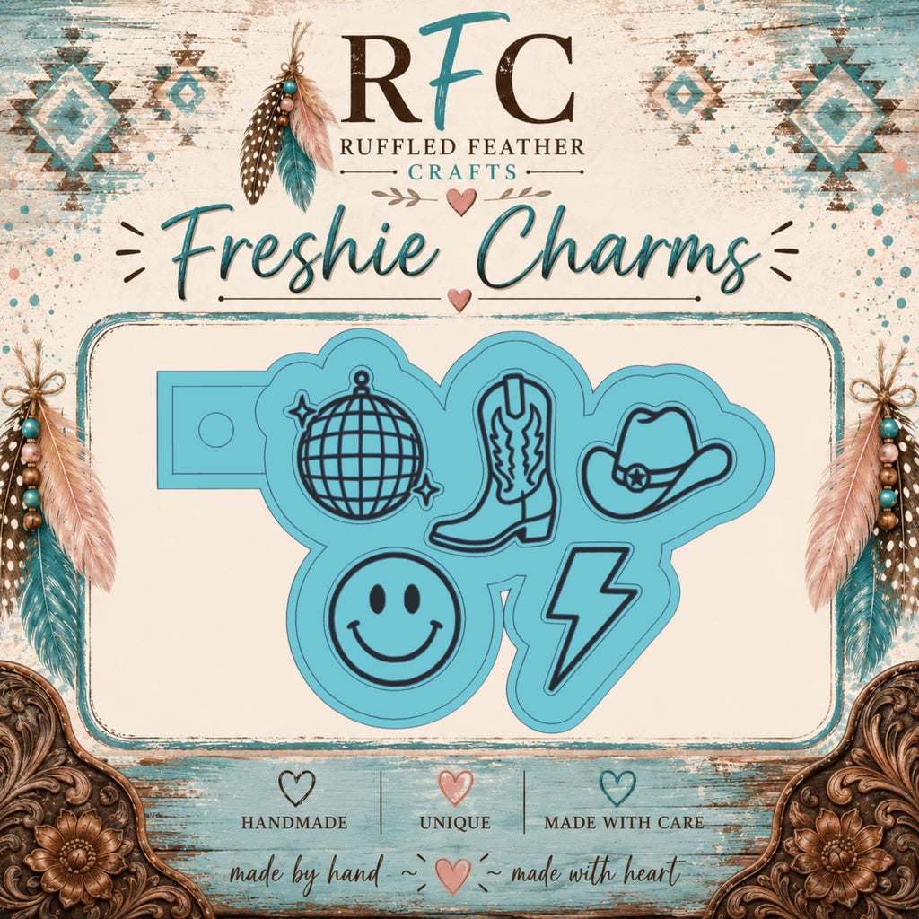 Western Disco Freshie Charm Mold Set | 5 Mini Designs