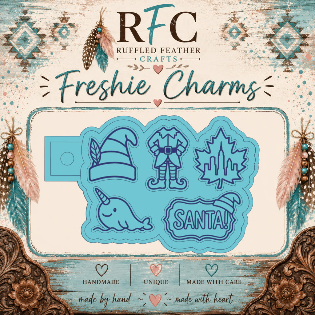 Christmas Elf Freshie Charm Set | Mini Scented Car Freshies