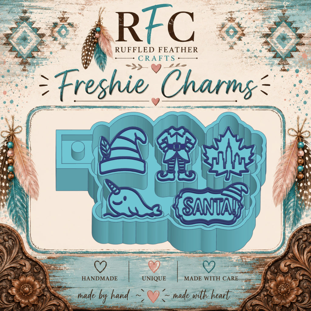 Christmas Elf Freshie Charm Mold Set | 5 Mini Designs