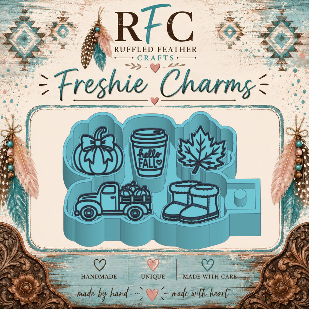 Fall Freshie Charm Mold Set | 5 Mini Designs