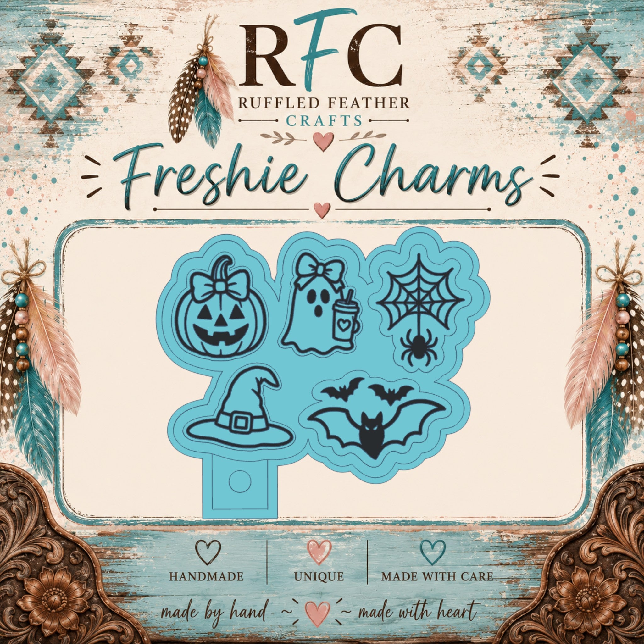 Halloween Freshie Charm Mold Set | 5 Mini Designs