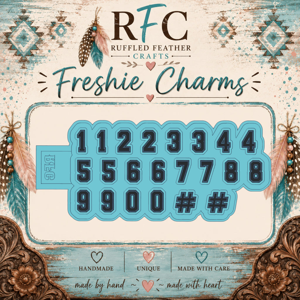 Numbers Freshie Charm Mold Set | 5 Mini Designs