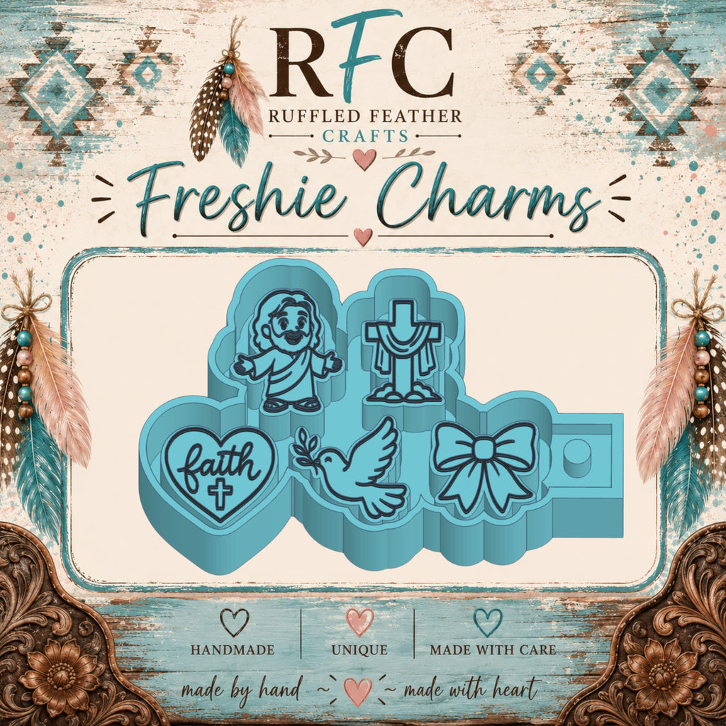 Faith Freshie Charm Mold Set | 5 Mini Designs