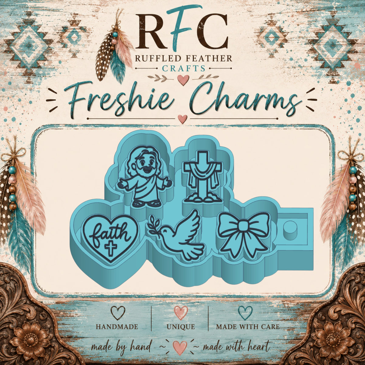 Faith Freshie Charm Mold Set | 5 Mini Designs