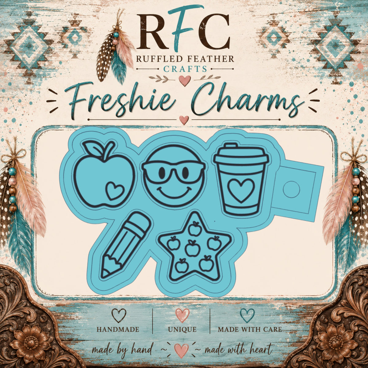 Teacher Freshie Charm Mold Set | 5 Mini Designs