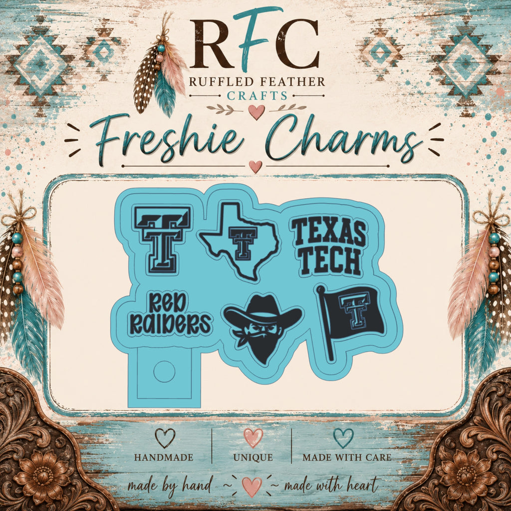 West Texas College Spirit Freshie Charm Mold Set | 6 Mini Designs