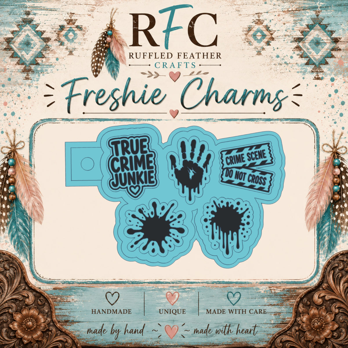 True Crime Freshie Charm Mold Set | 5 Mini Designs