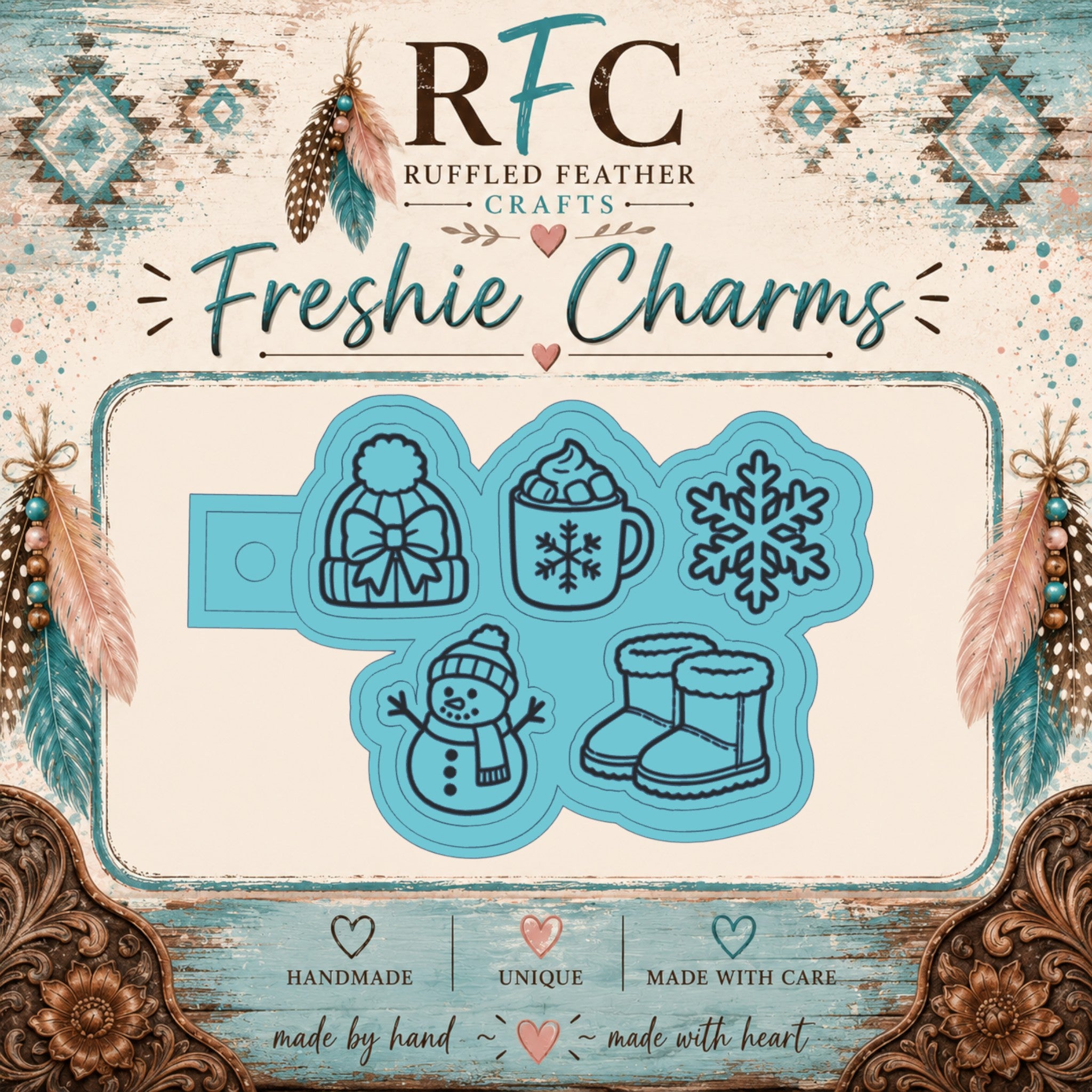 Winter Freshie Charm Mold Set | 5 Mini Designs