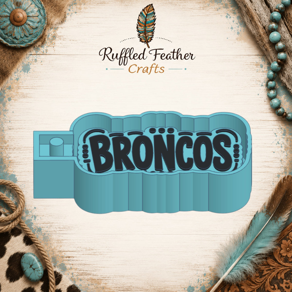 Broncos Full Size Freshie Mold