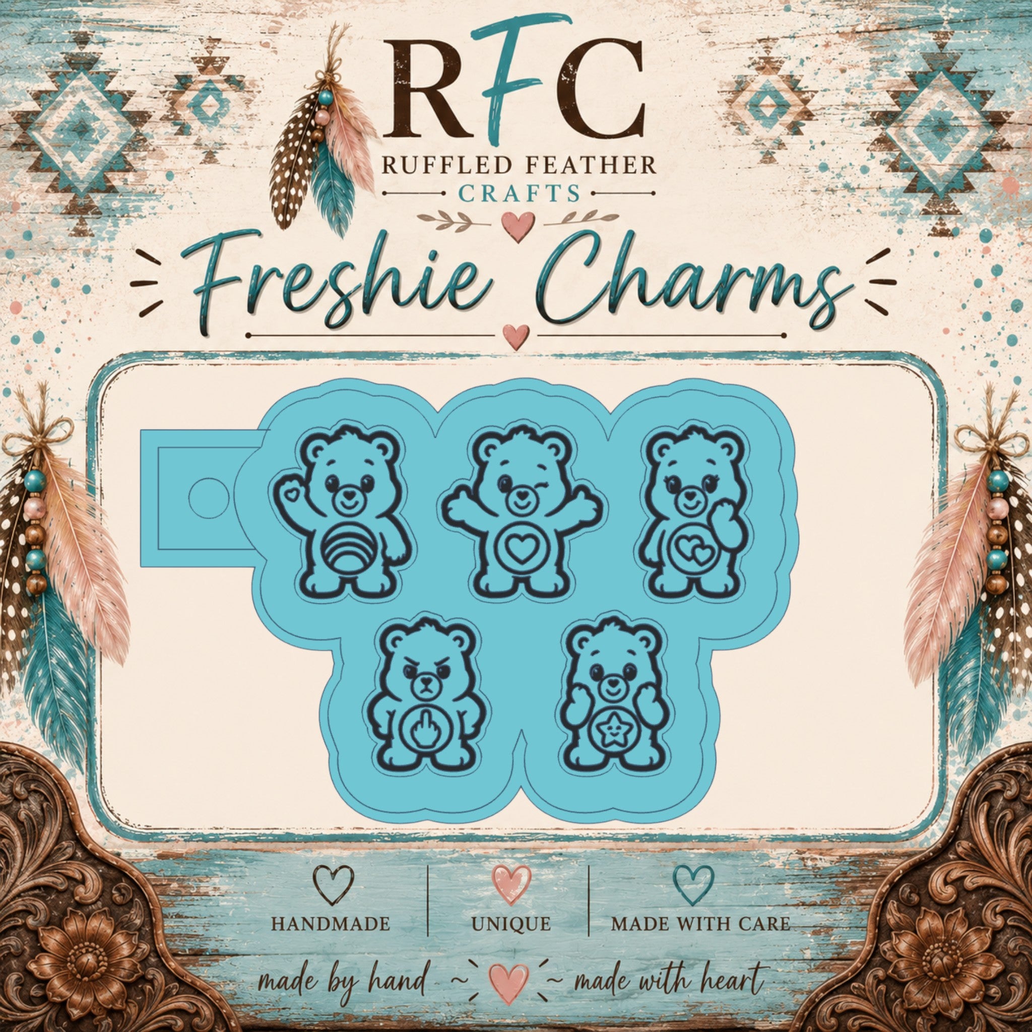 Attitude Bears Freshie Charm Mold Set