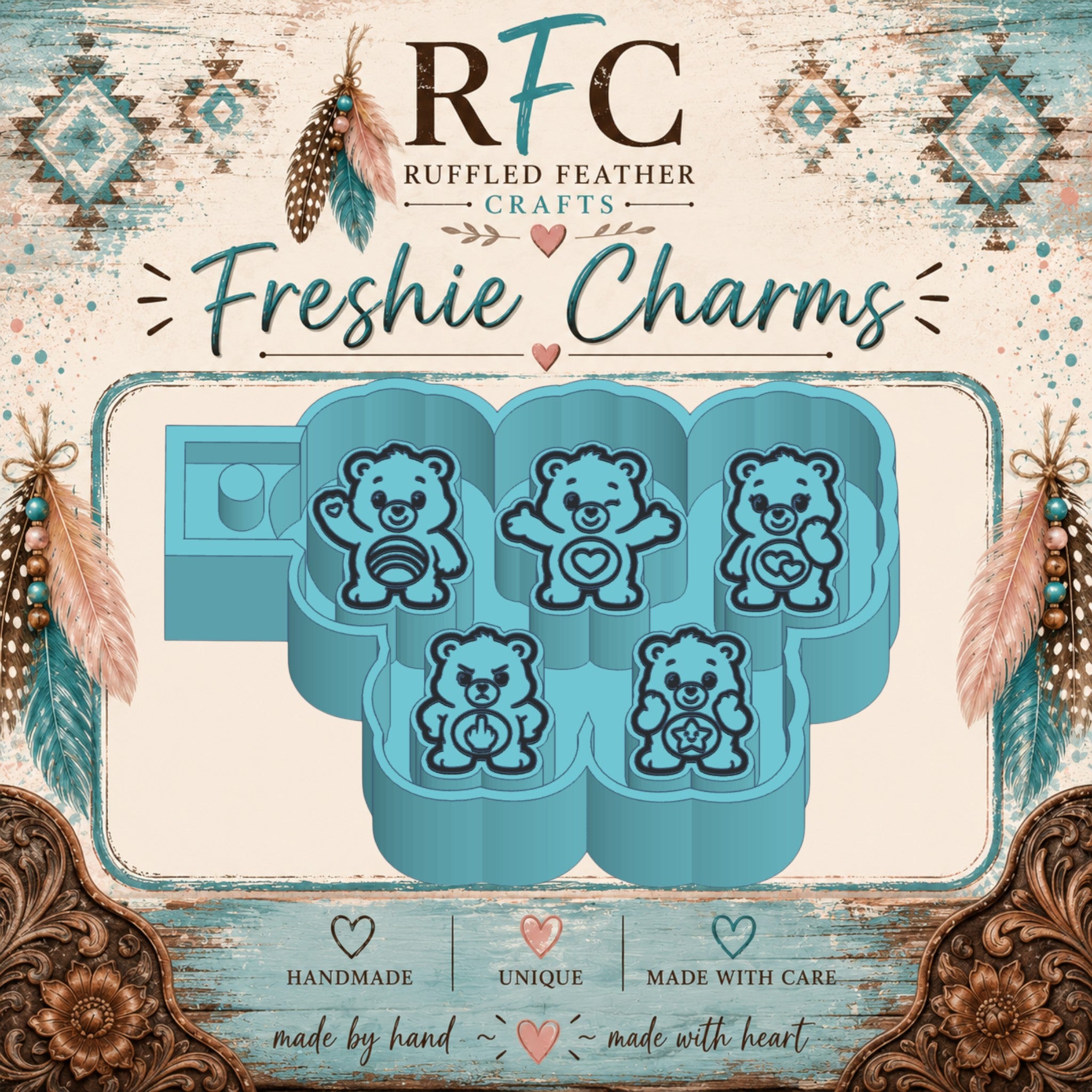 Attitude Bears Freshie Charm Mold Set