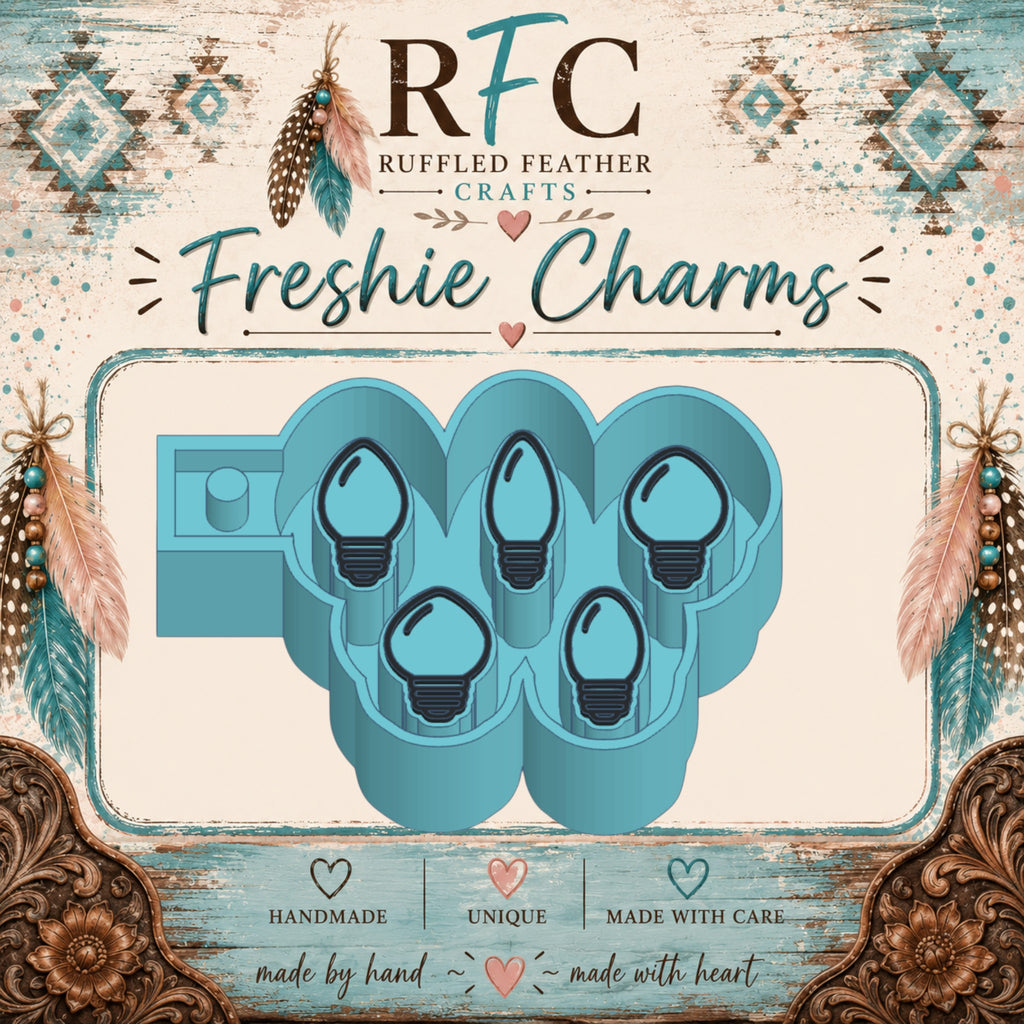 Christmas Light Bulbs Freshie Charm Mold Set