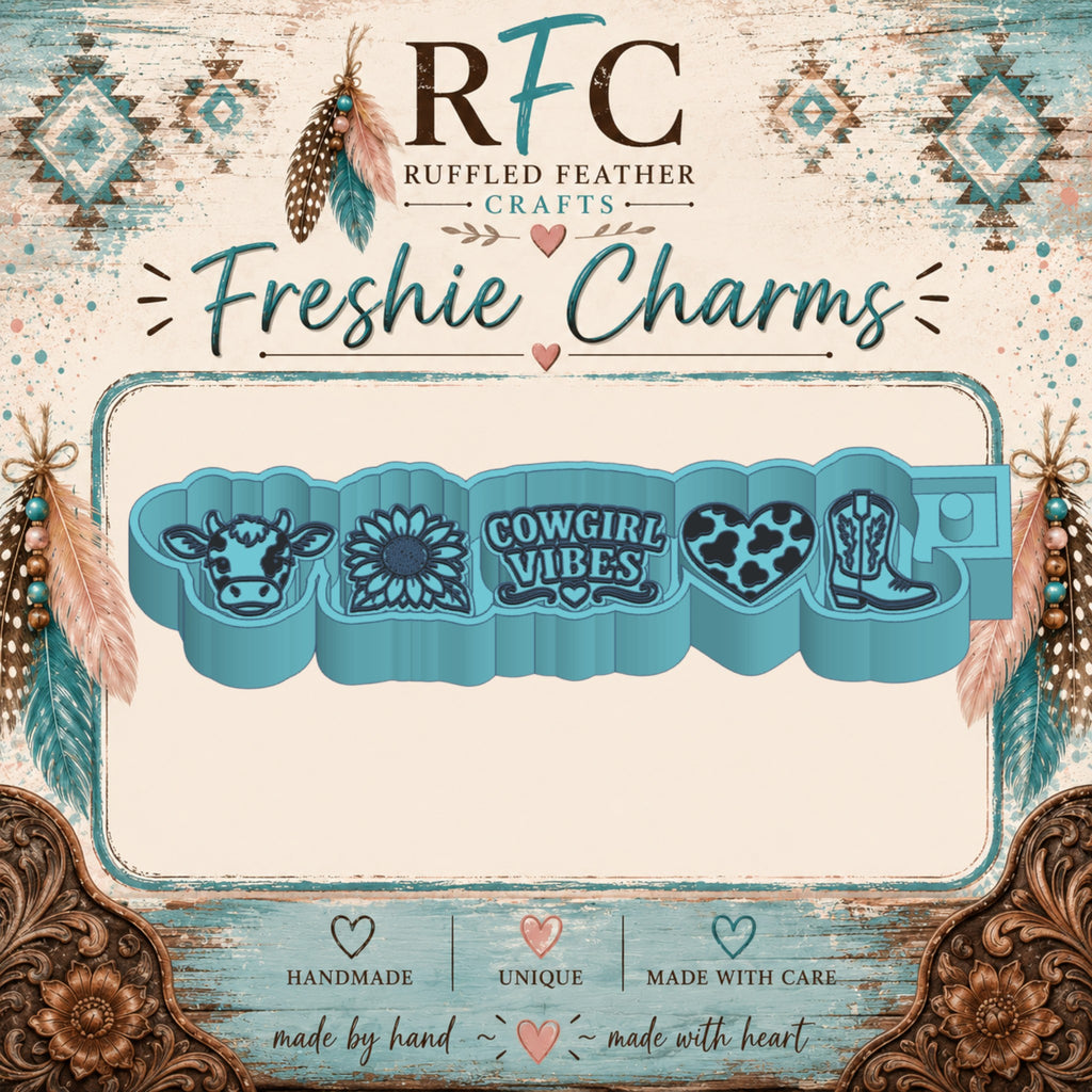 Cowgirl Vibes Freshie Charm Mold Set