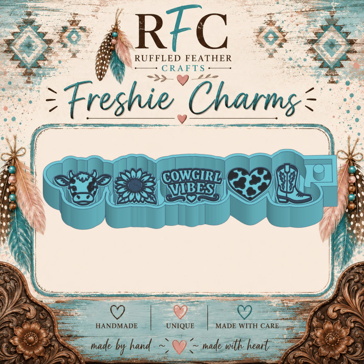 Cowgirl Vibes Freshie Charm Mold Set
