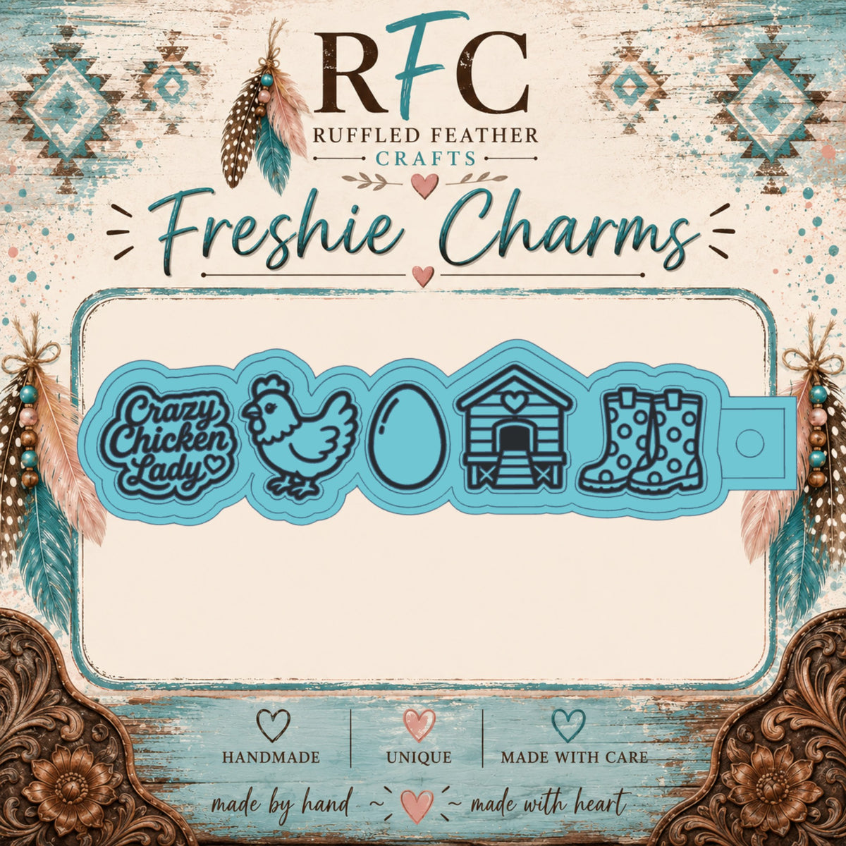 Crazy Chicken Lady Freshie Charm Mold Set