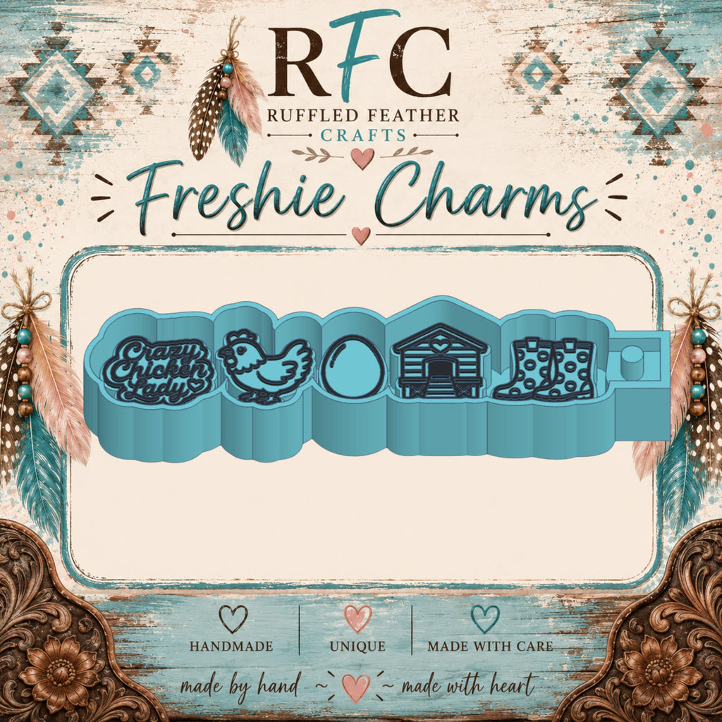 Crazy Chicken Lady Freshie Charm Mold Set