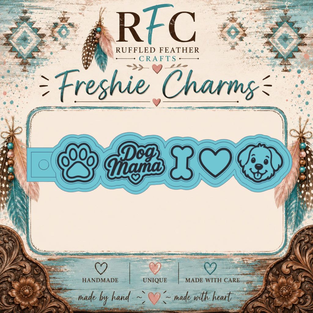 Dog Mama Freshie Charm Set | Mini Scented Car Freshies