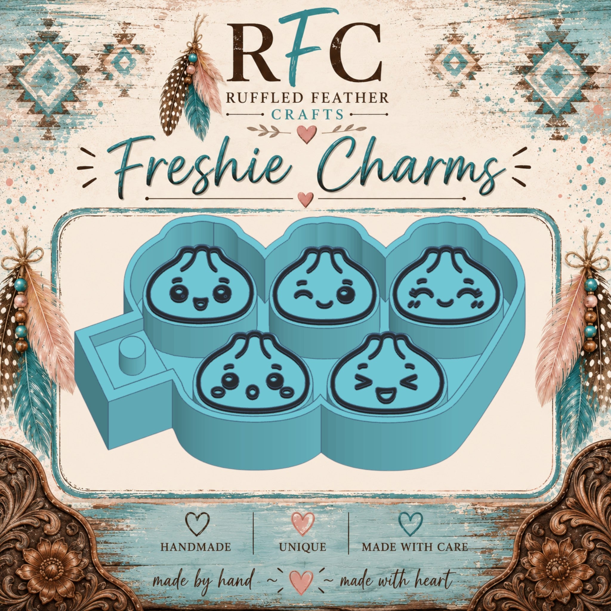 Cute Dumplings Freshie Charm Mold Set