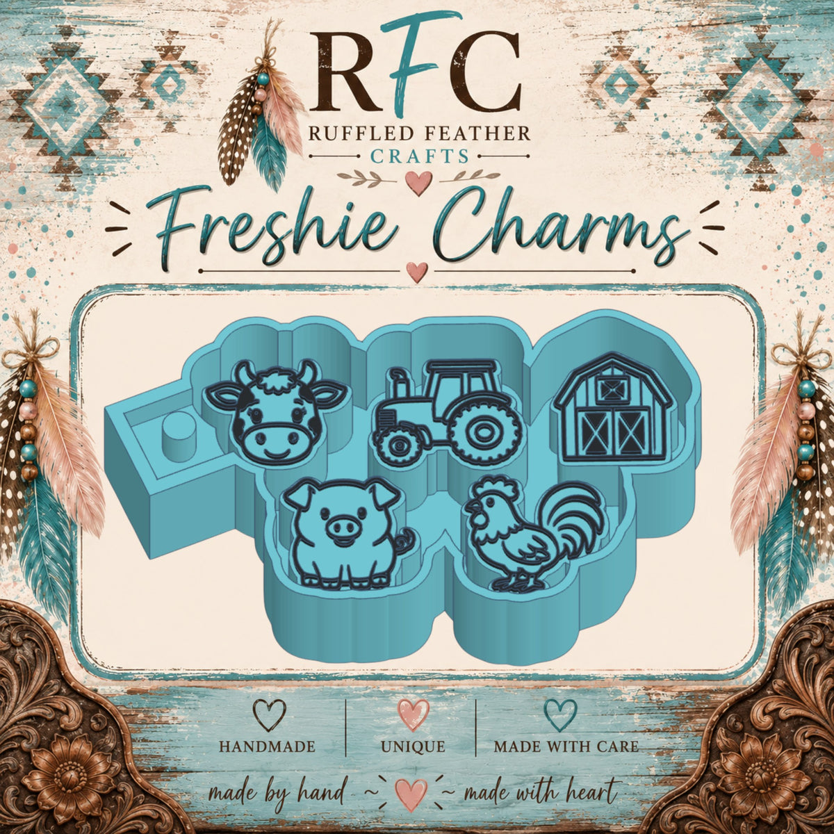 Farm Life Freshie Charm Mold Set
