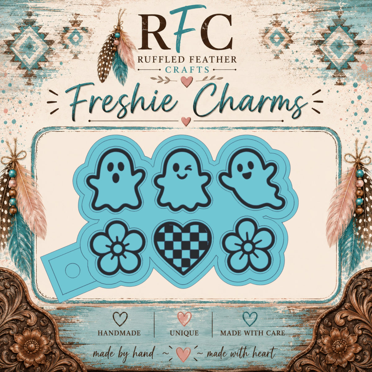 Cute Ghosts Freshie Charm Mold Set
