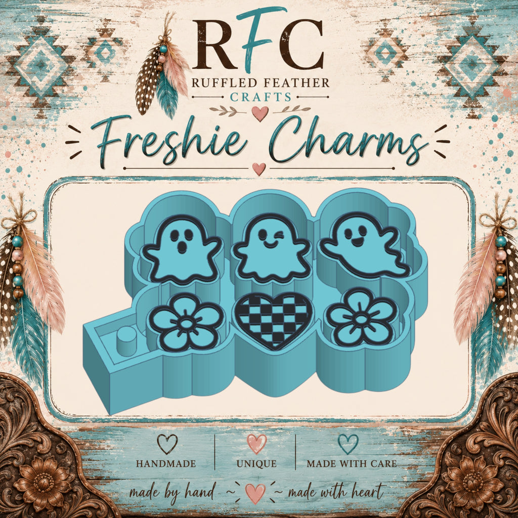 Cute Ghosts Freshie Charm Mold Set