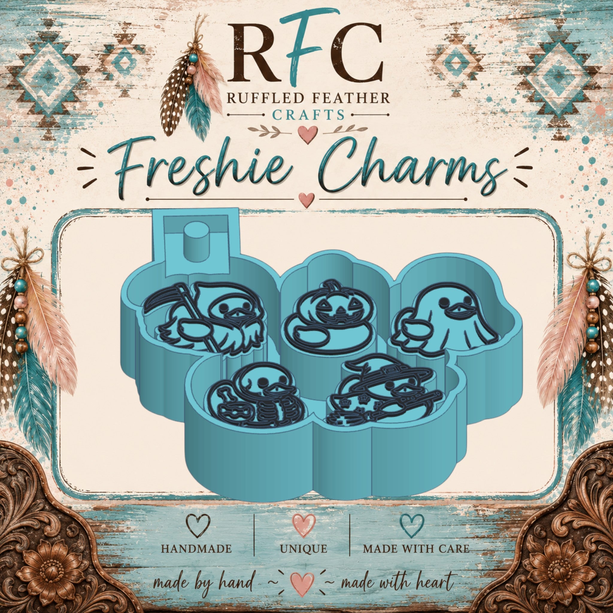Halloween Ducks Freshie Charm Mold Set