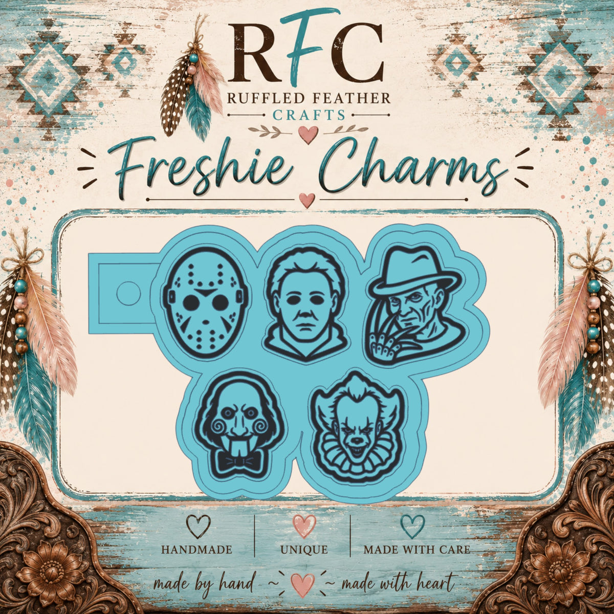 Horror Icons Freshie Charm Mold Set