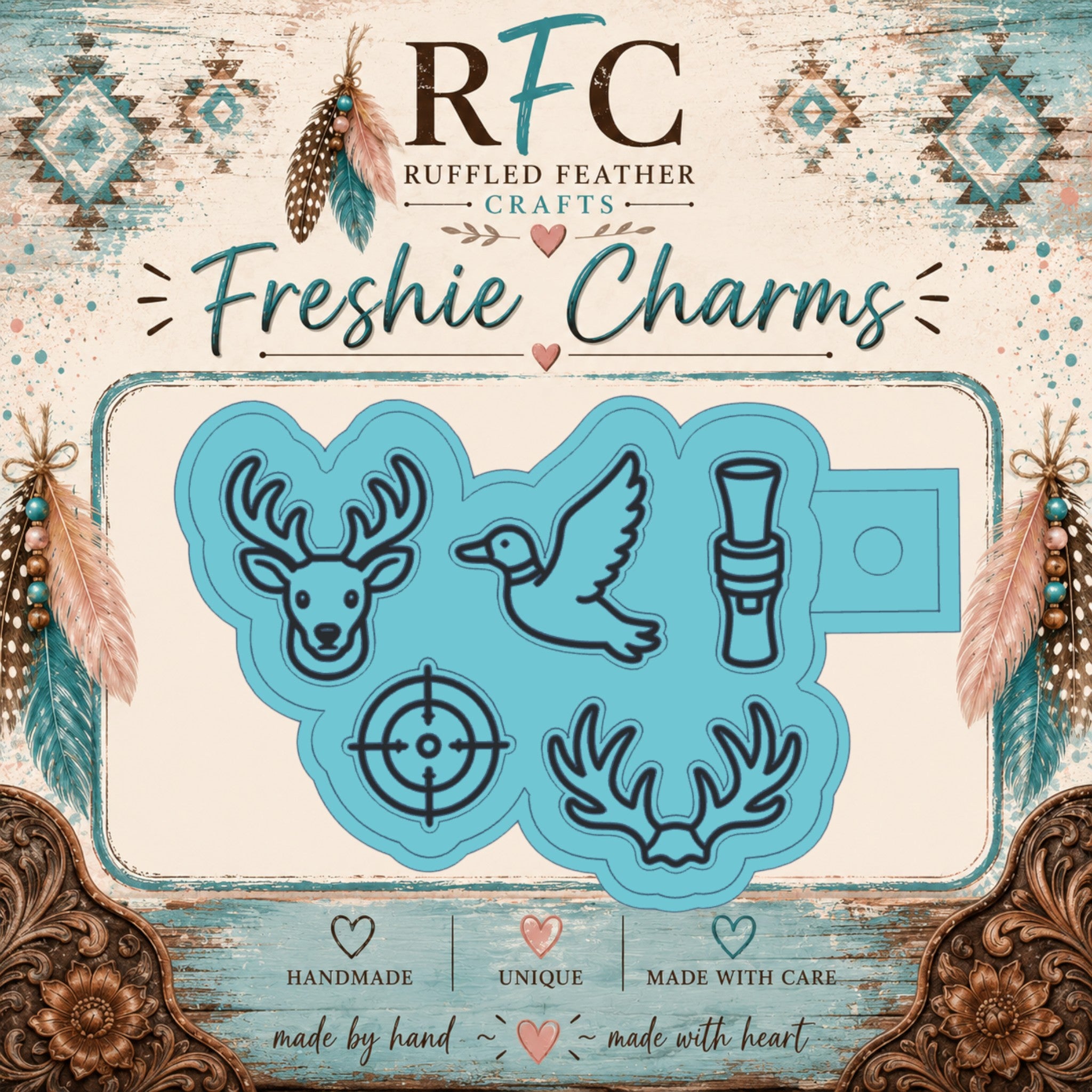 Hunting Season Freshie Charm Mold Set
