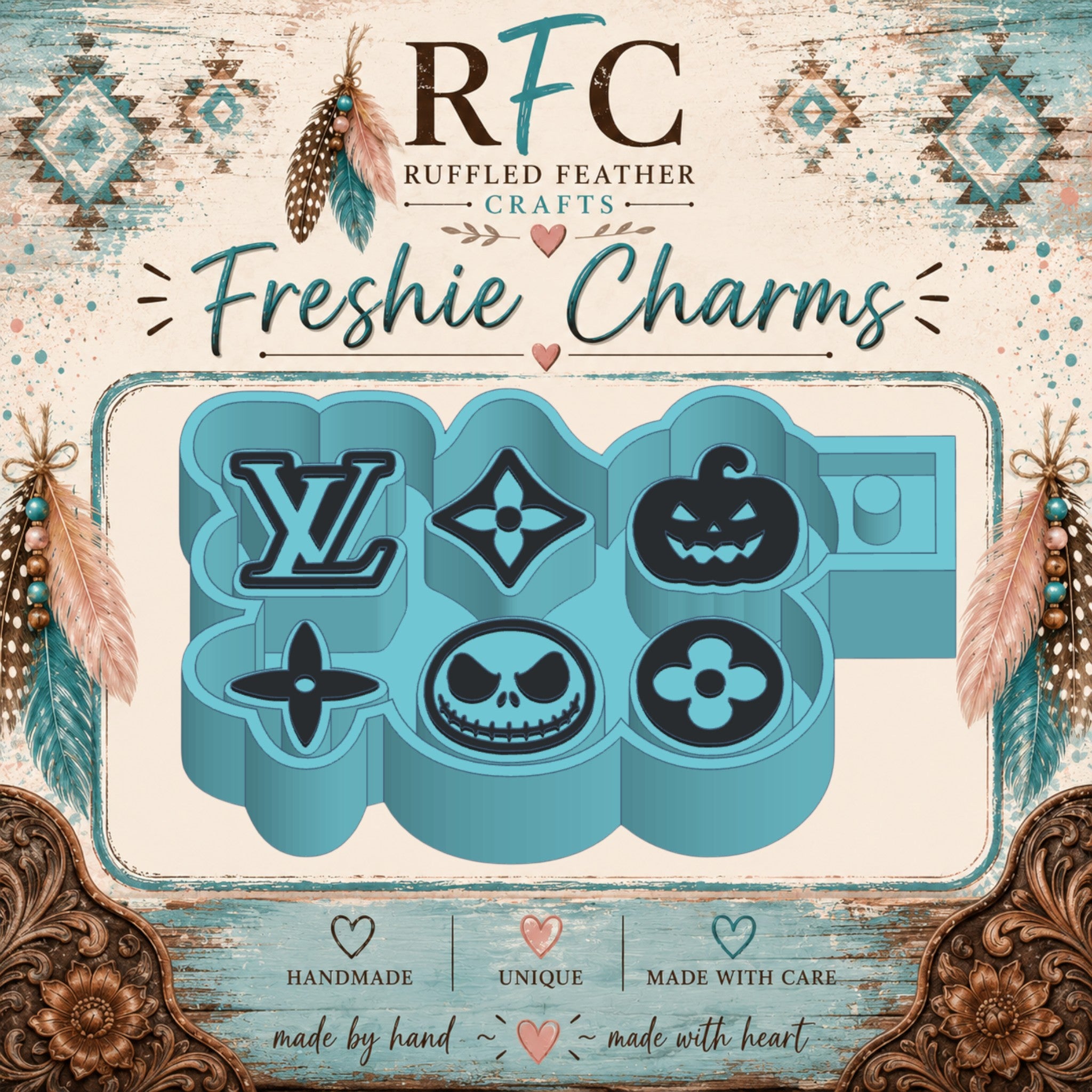 Designer Spooky Freshie Charm Mold Set