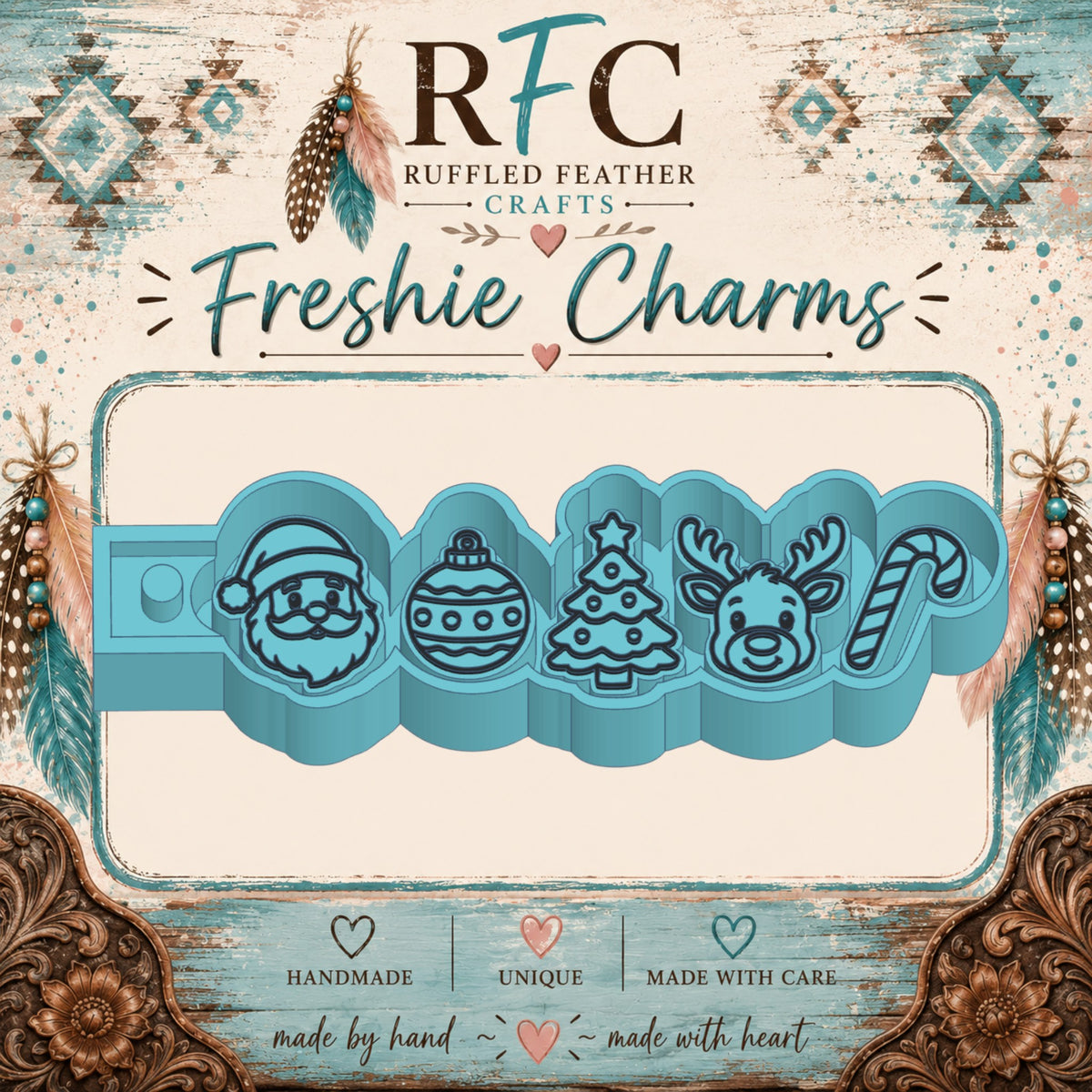 Classic Christmas Freshie Charm Mold Set