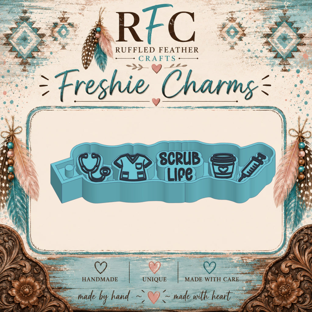 Scrub Life Freshie Charm Mold Set