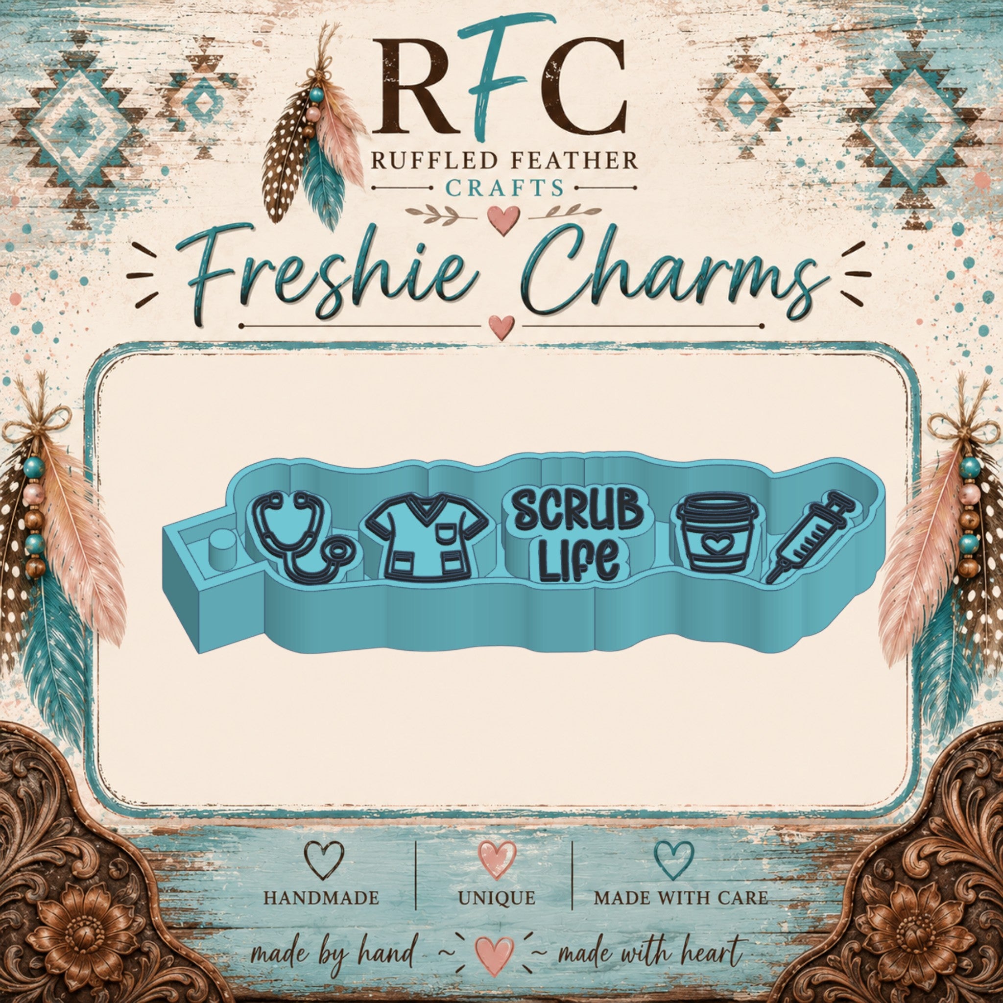 Scrub Life Freshie Charm Mold Set