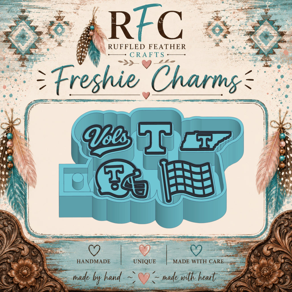 Tennessee Volunteers School Spirit Freshie Charm Mold Set