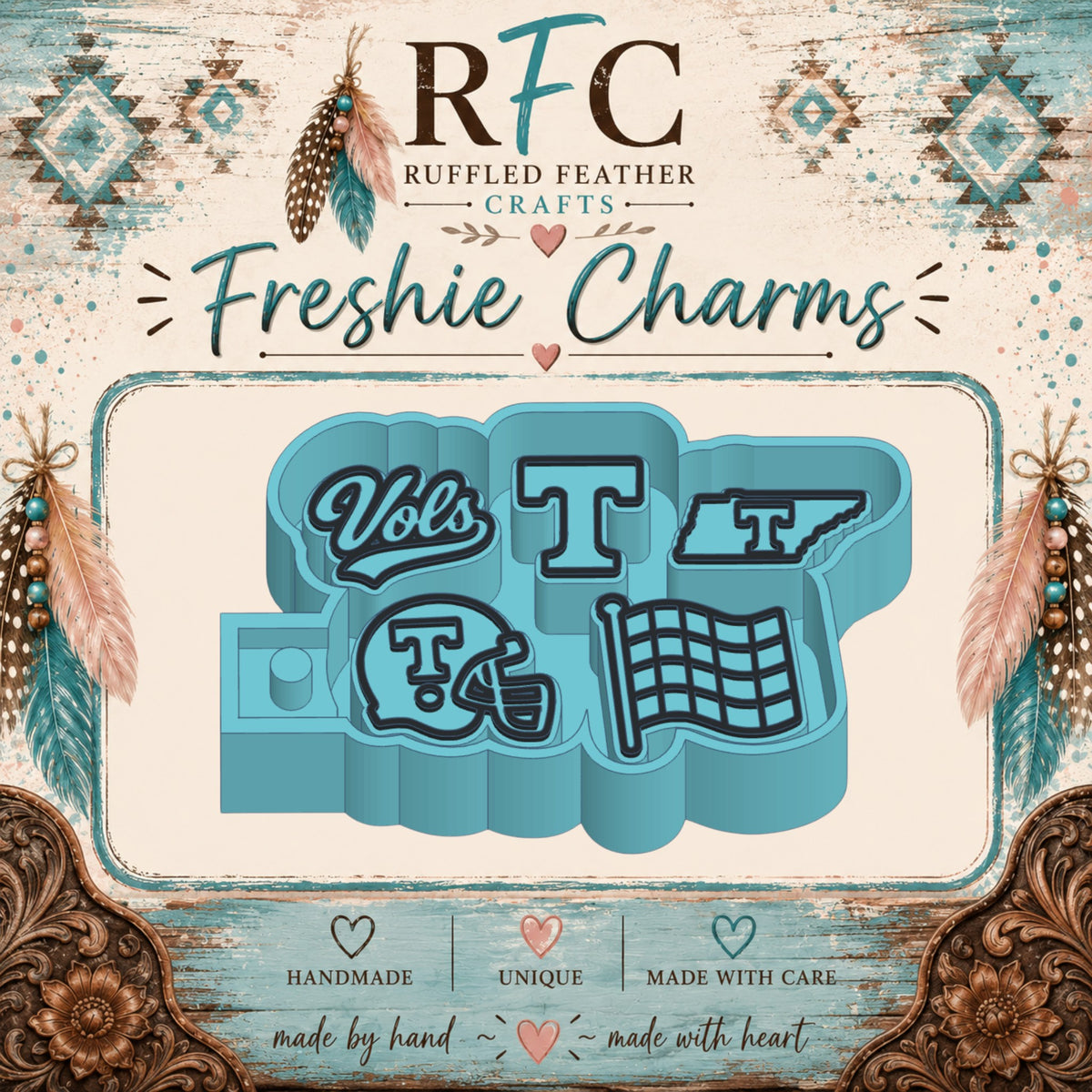 Tennessee Volunteers School Spirit Freshie Charm Mold Set