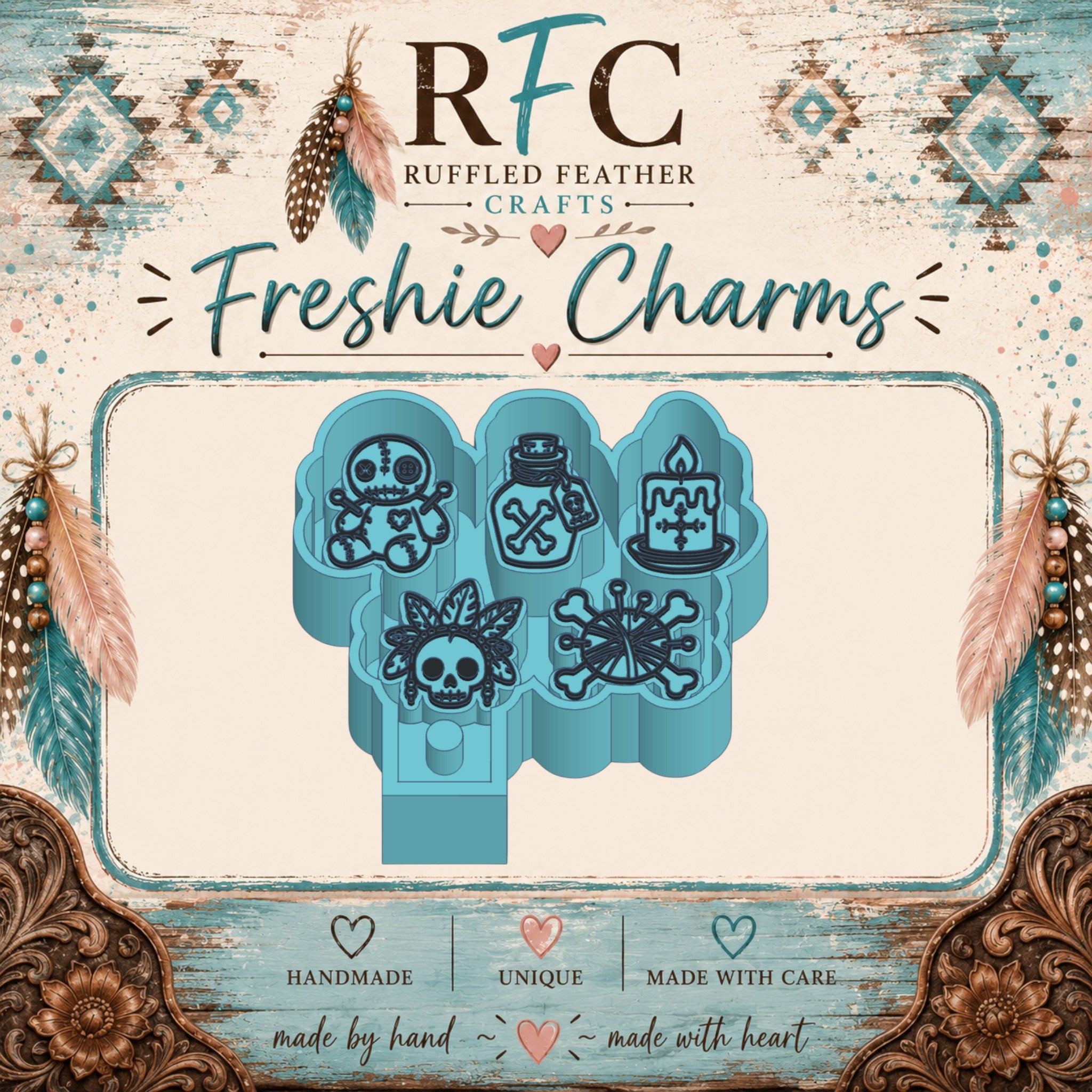 Voodoo & Bones Freshie Charm Mold Set