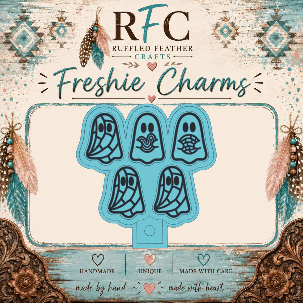 Ghosts Freshie Charm Set | 5 Mini Scented Car Freshies