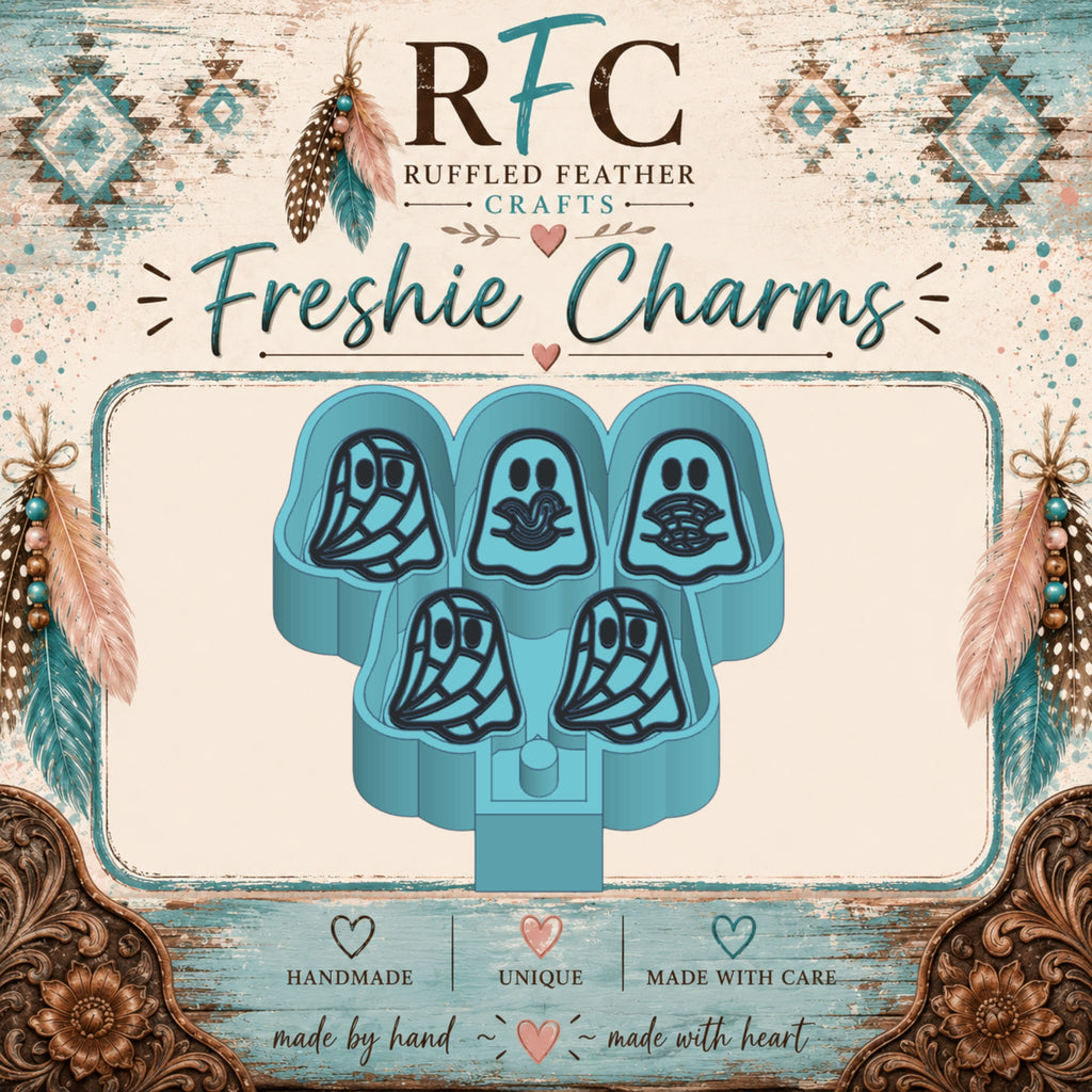 Ghosts Freshie Charm Mold