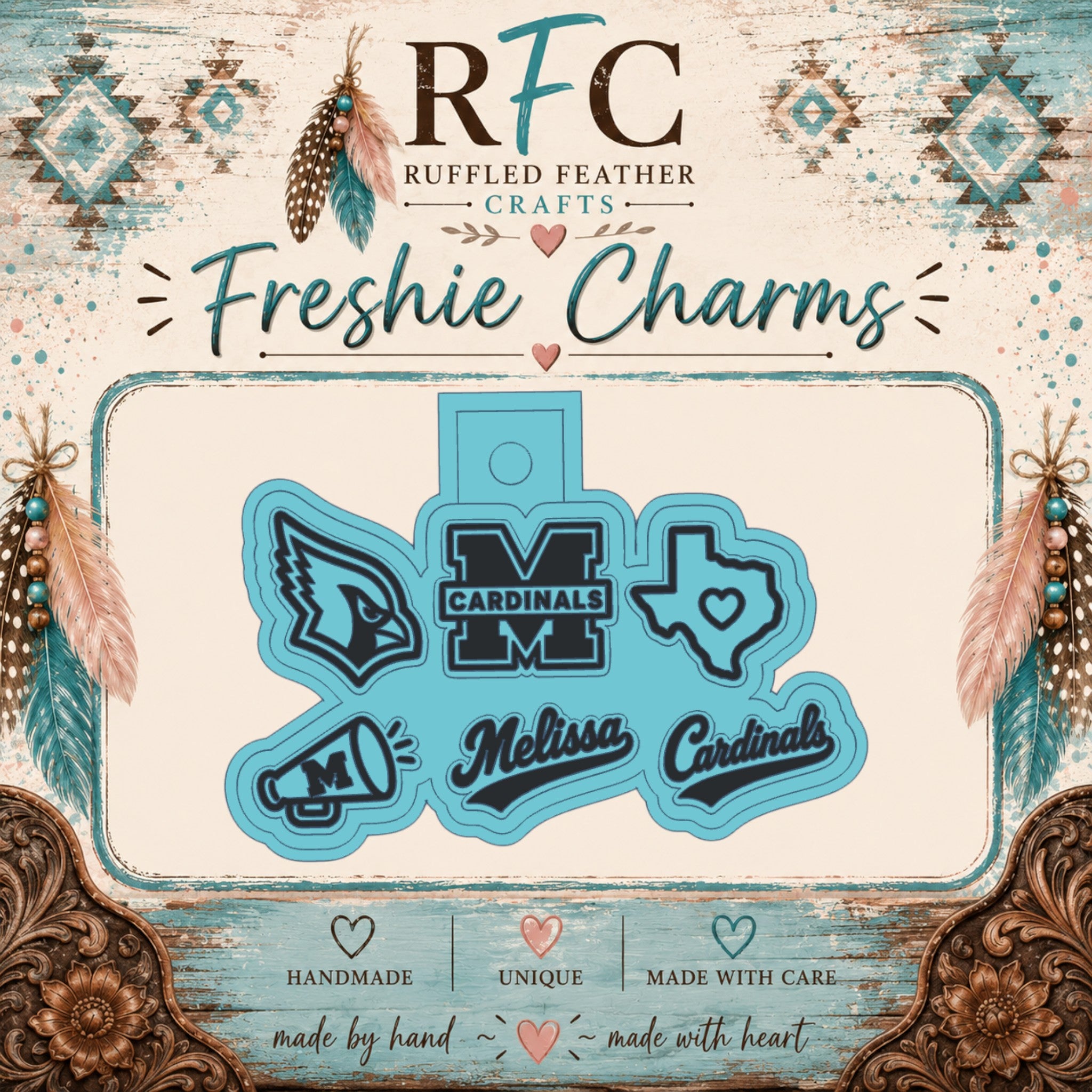 Melissa Cardinals Freshie Charm Mold