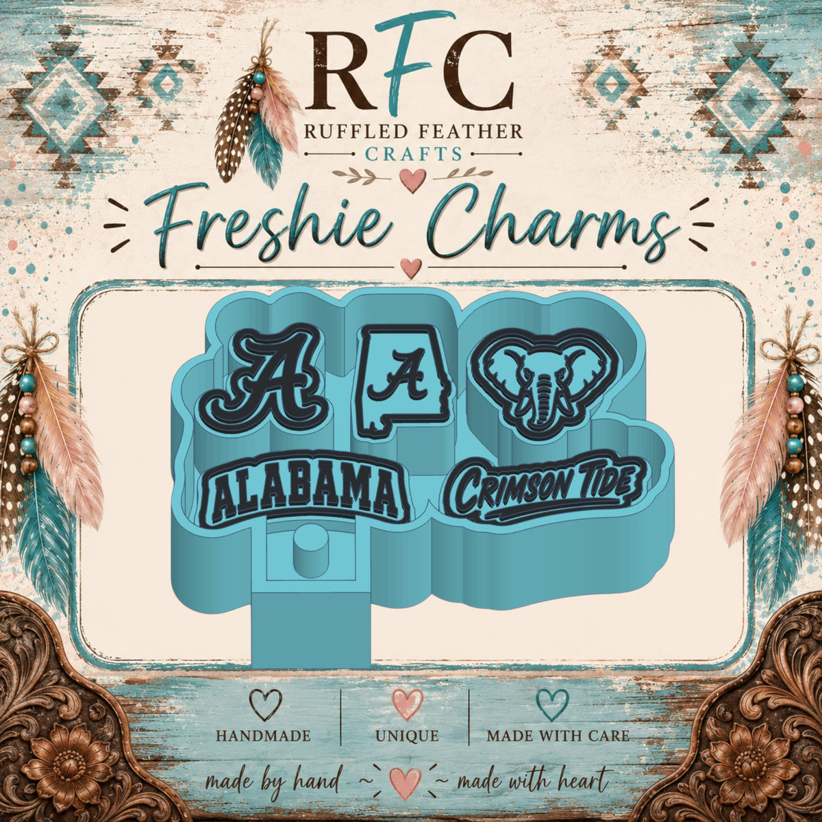 Alabama Crimson Tide Freshie Charm Mold