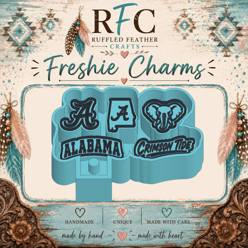 Alabama Crimson Tide Freshie Charm Mold