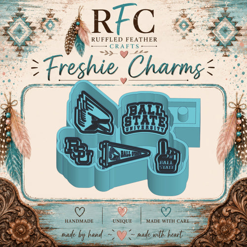 Ball State Cardinals Freshie Charm Mold