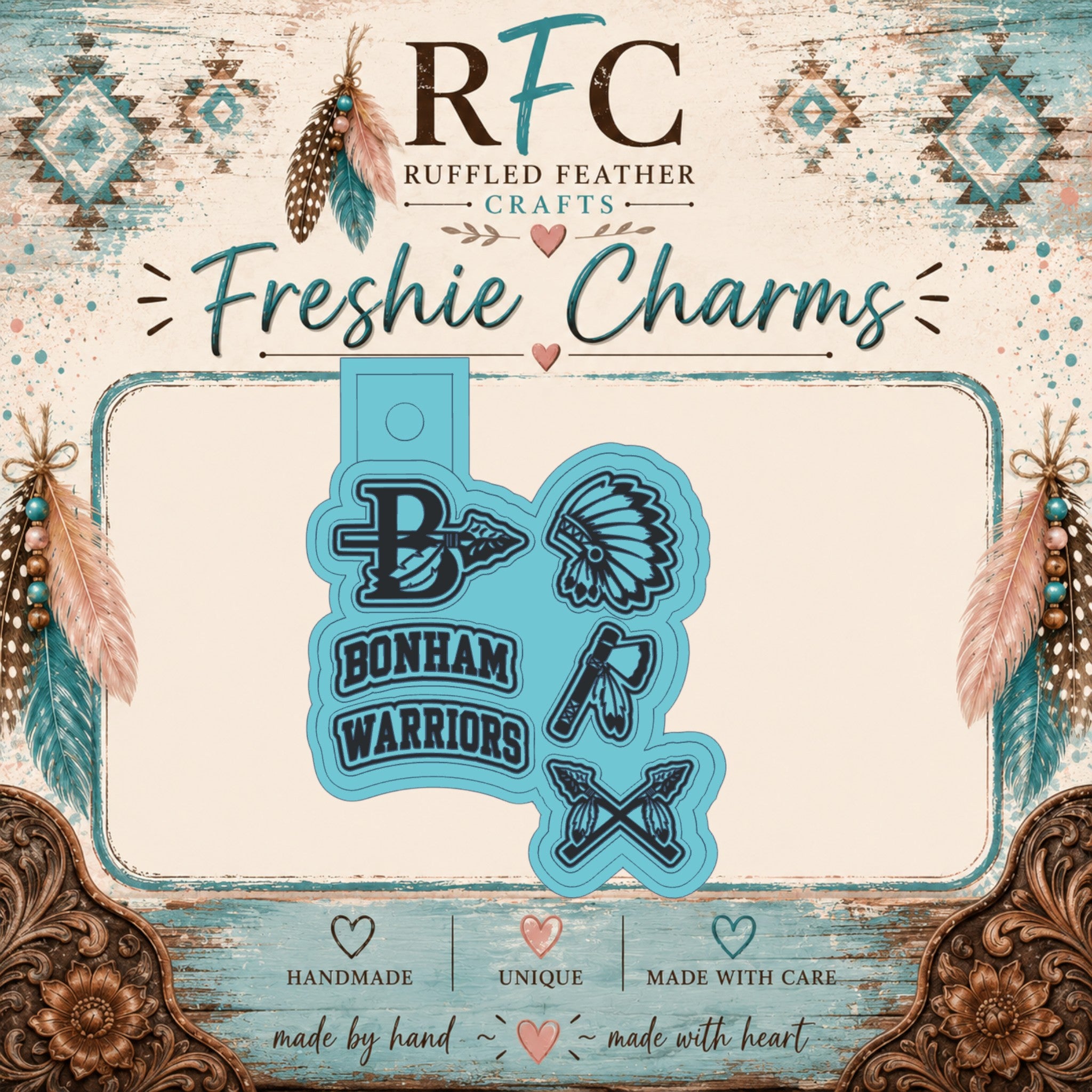 Bonham Warriors Freshie Charm Set