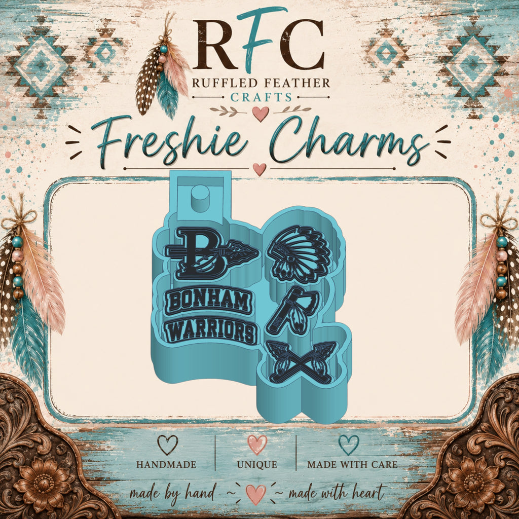 Bonham Warriors Freshie Charm Mold