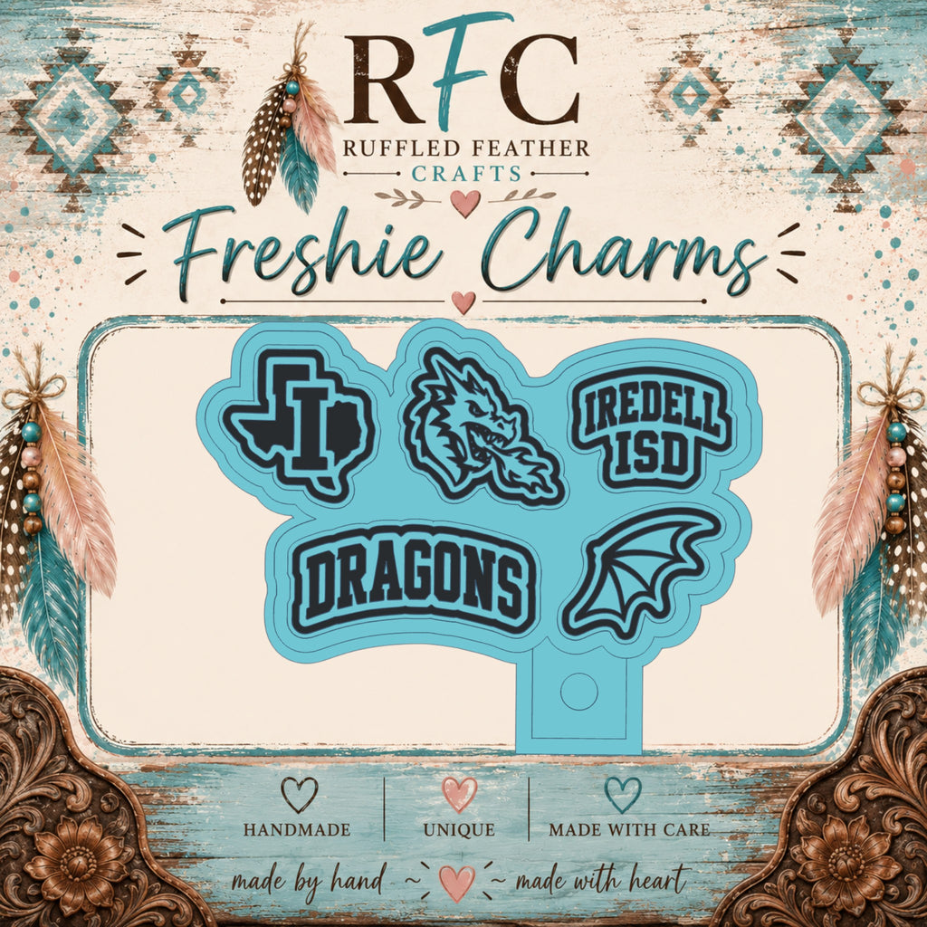 Iredell ISD Dragons Freshie Charm Set