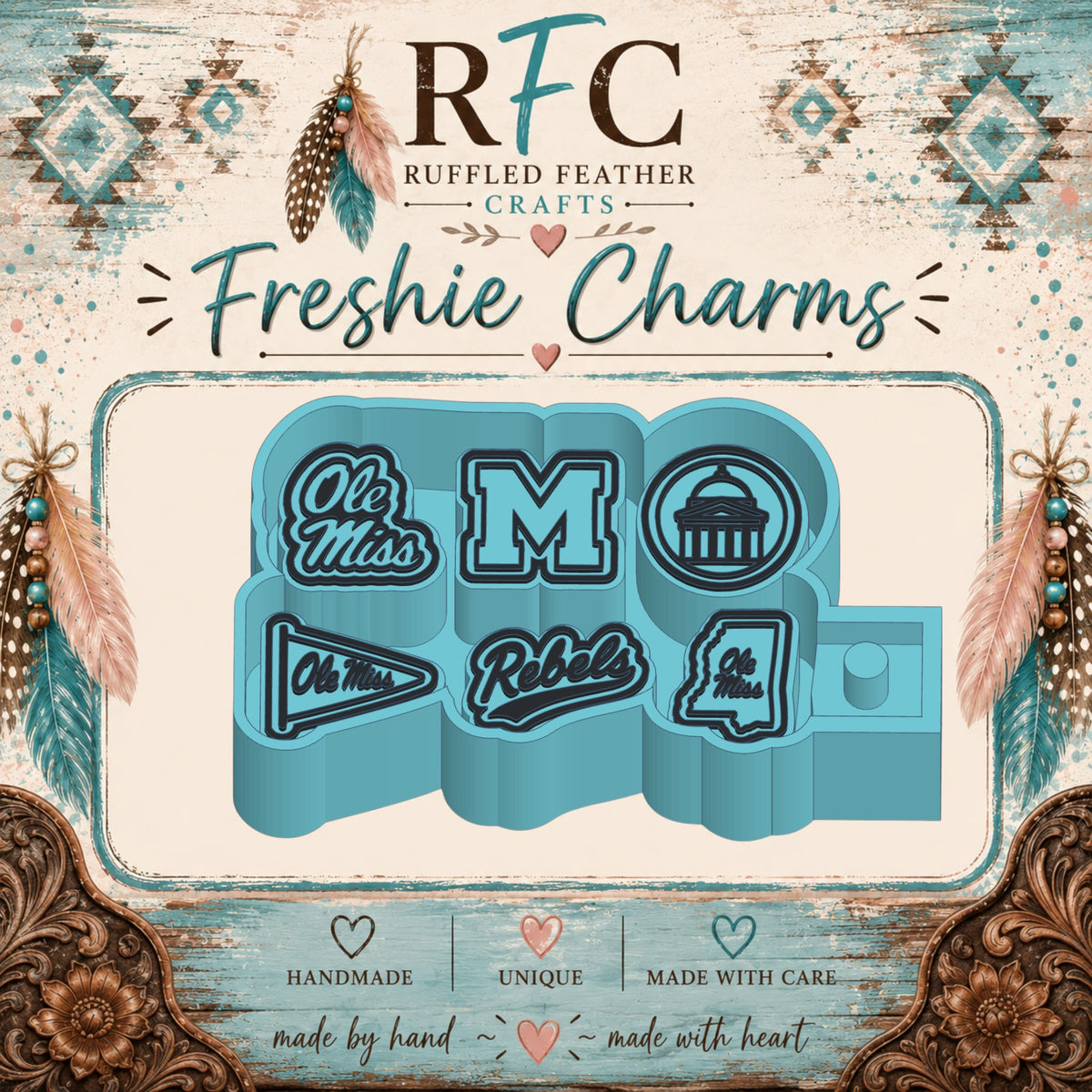 Ole Miss Rebels Freshie Charm Mold