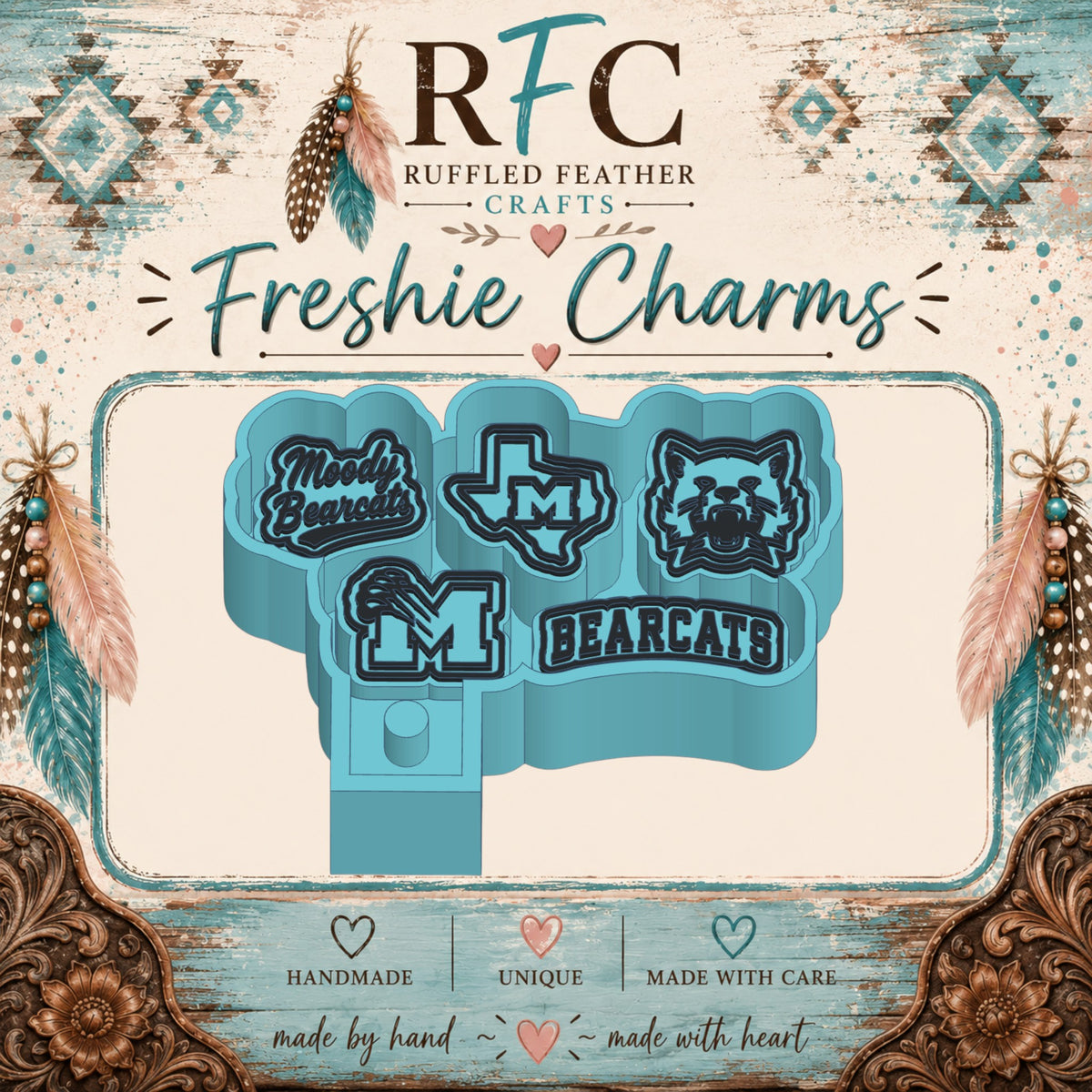 Moody Bearcats Freshie Charm Mold