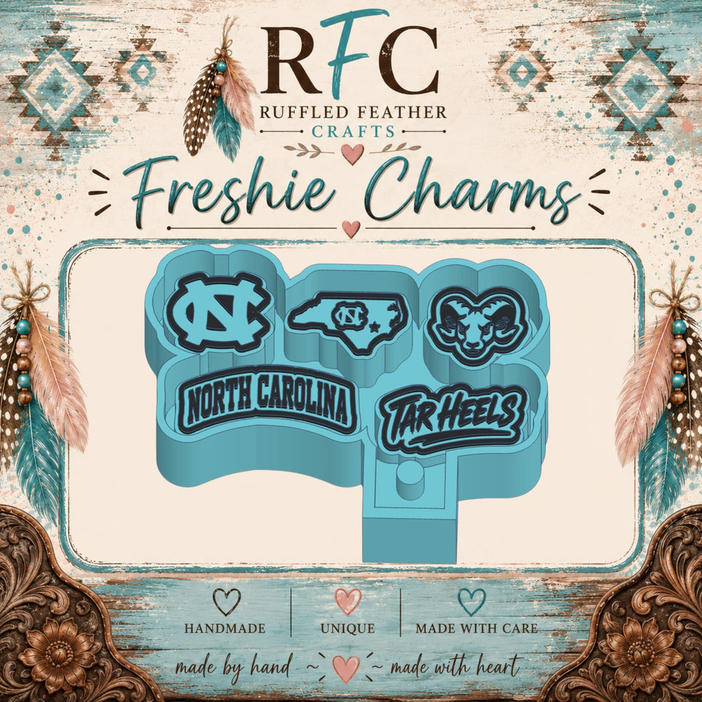 North Carolina Tar Heels Freshie Charm Mold
