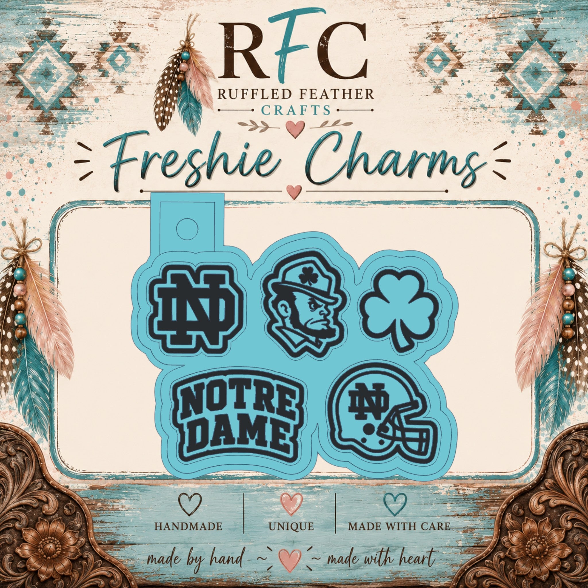 Notre Dame Fighting Irish Freshie Charm Set